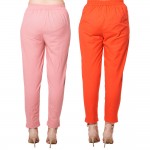 COMBO PACK MAGENTAPINK RED COTTON FLEX CASUAL PANTS JAIPUR